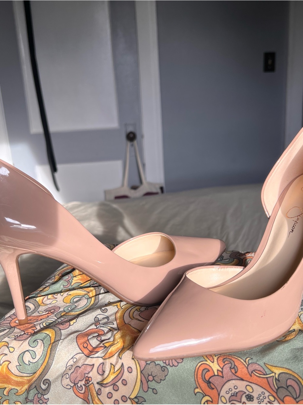 Jessica Simpson Blush Patent Pointed-Toe Stiletto Pumps